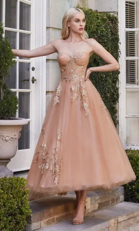 Andrea & Leo Tea Length Dress A1114