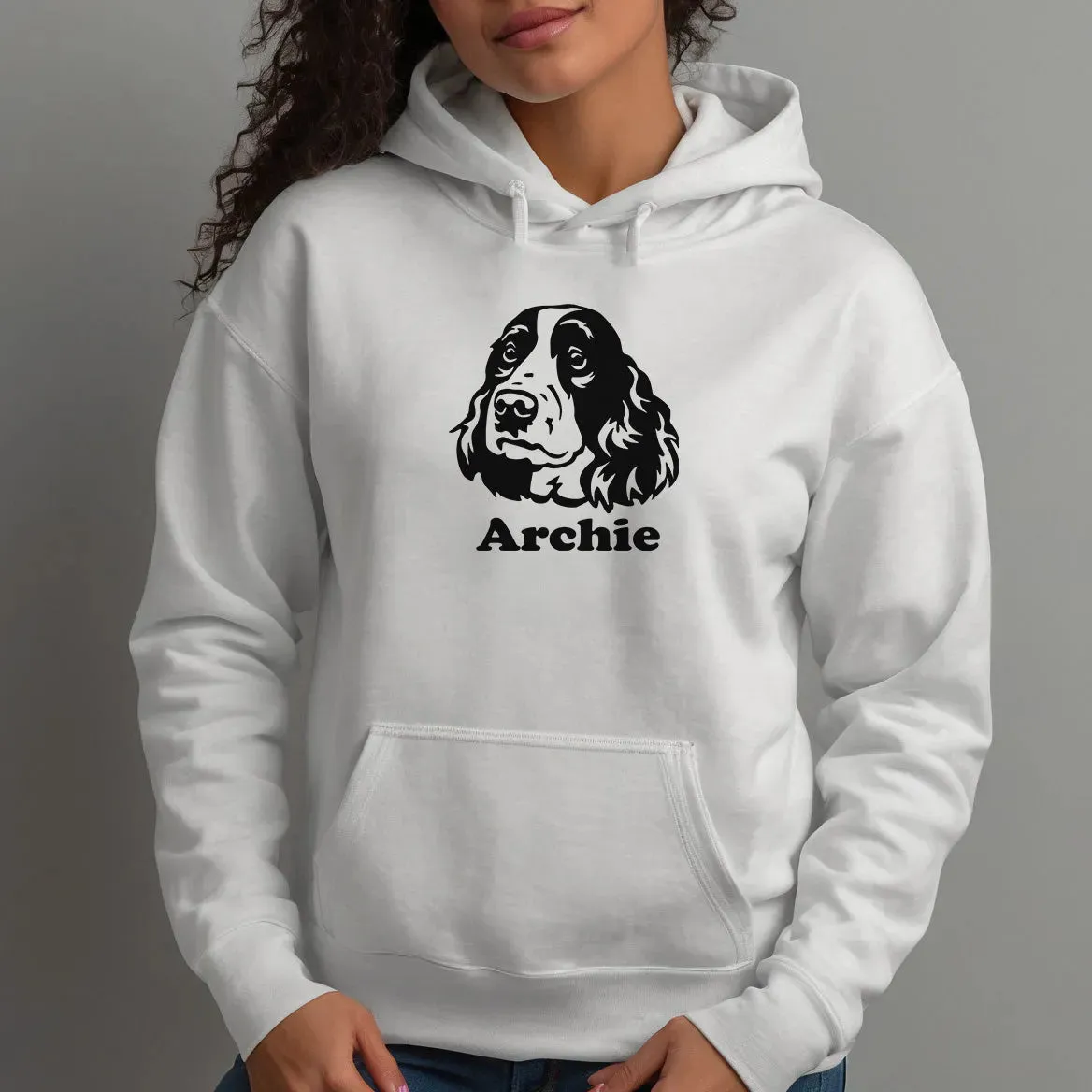 Custom Springer Spaniel Hoodie - Dog Lover Gift - Pet Owner Personalised Hoodie