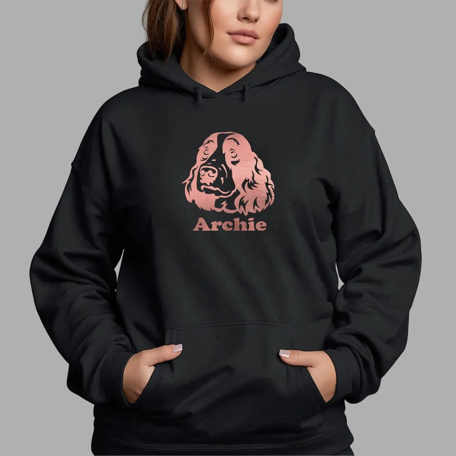 Custom Springer Spaniel Hoodie - Dog Lover Gift - Pet Owner Personalised Hoodie