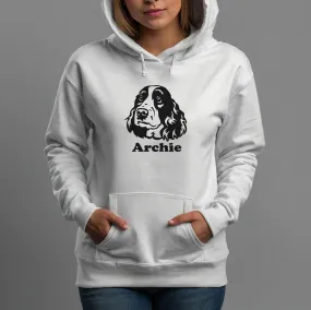 Custom Springer Spaniel Hoodie - Dog Lover Gift - Pet Owner Personalised Hoodie