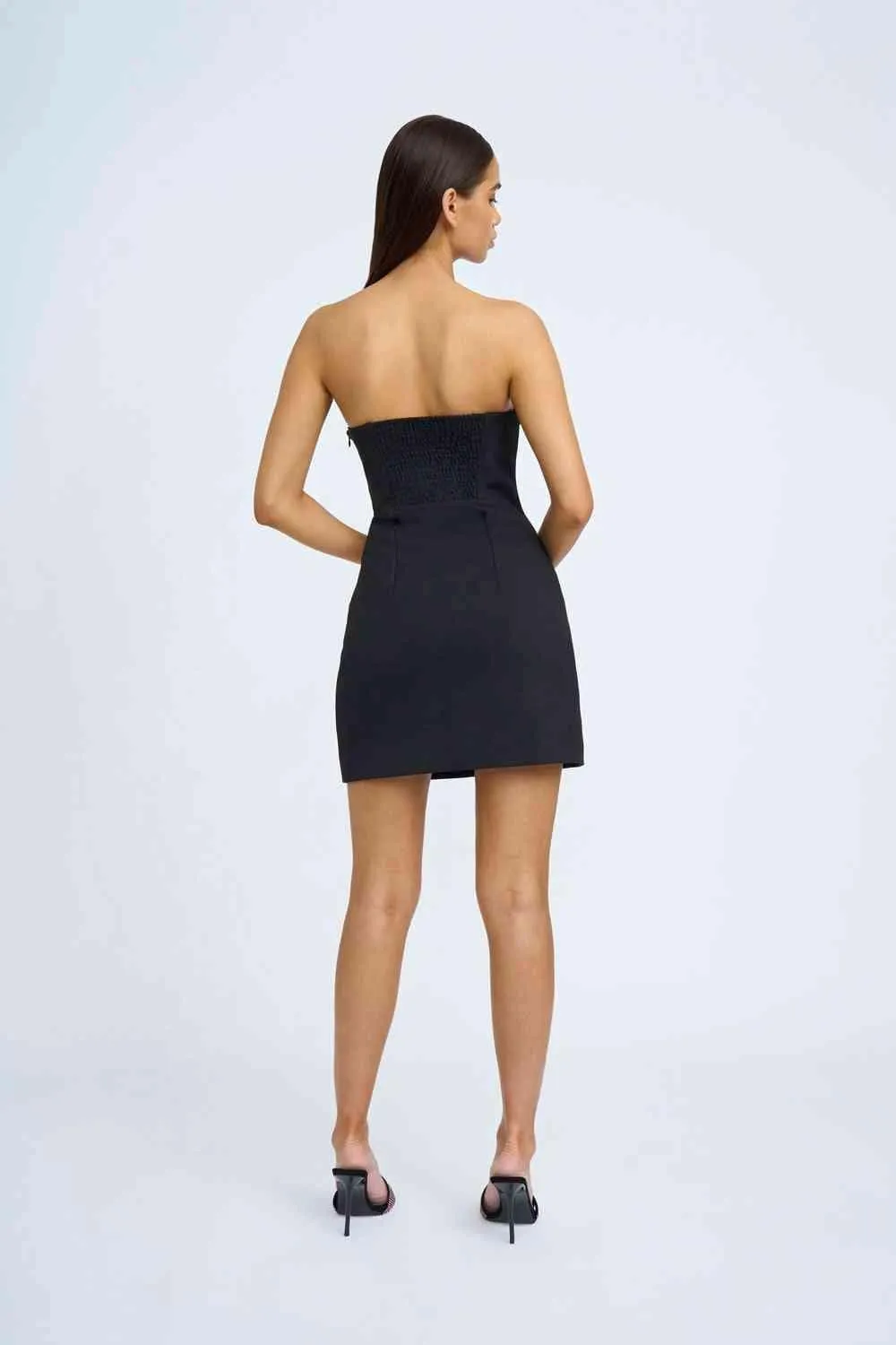 Enchanted Blooms Strapless Mini Dress