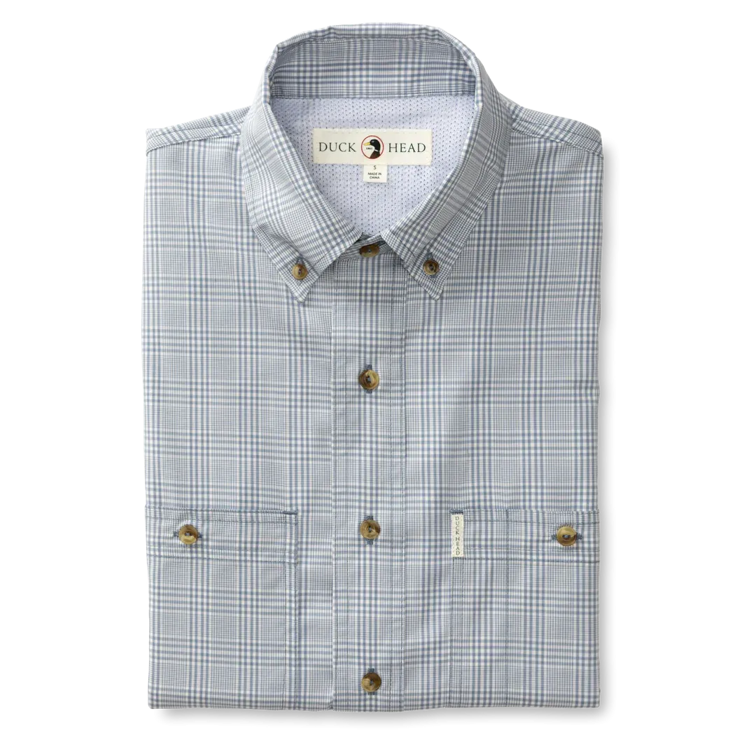 Performance Poplin Guide Shirt- Tempest Blue