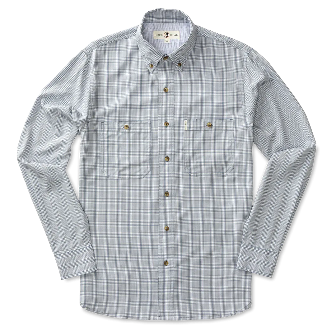 Performance Poplin Guide Shirt- Tempest Blue
