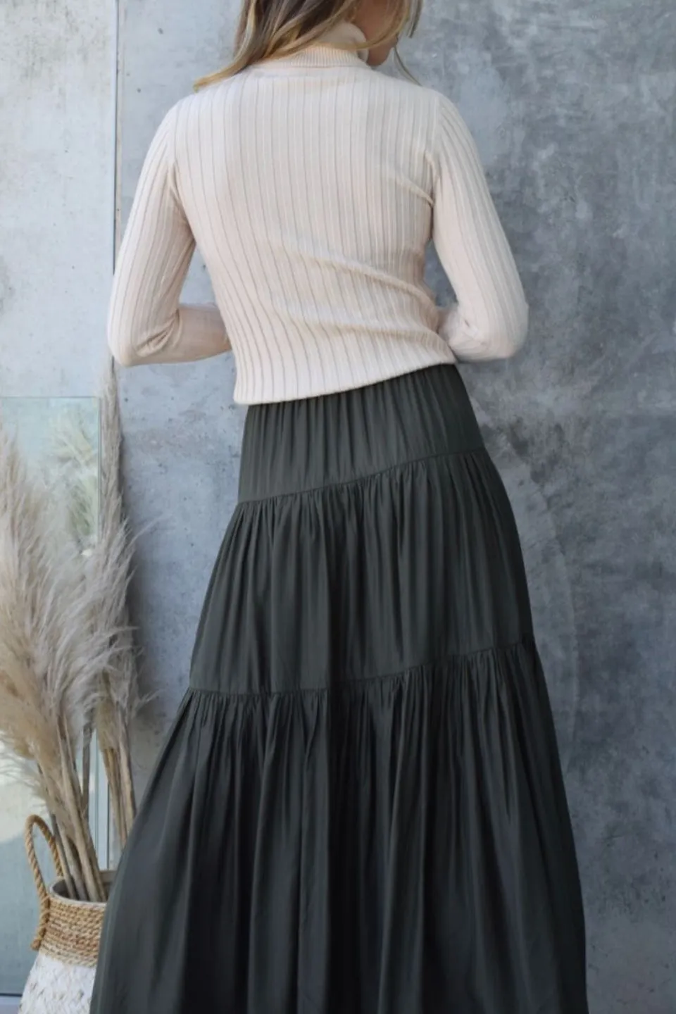Phenomenal Cream Rib Knit Turtleneck